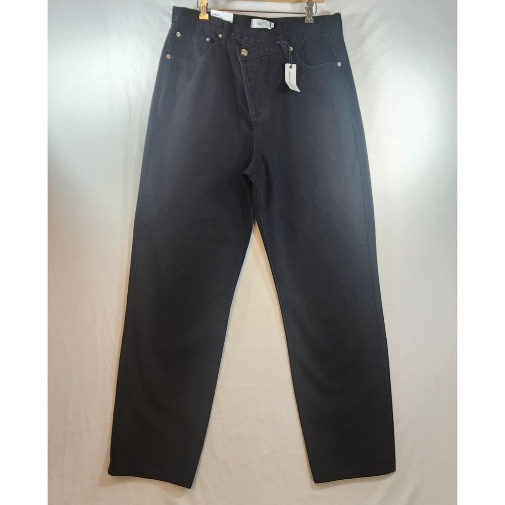 Elegant Black Straight Leg Jeans